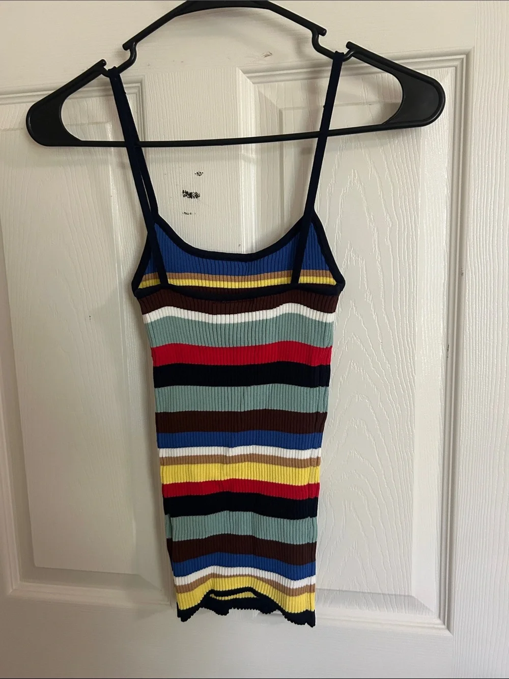 Striped Ribbed Tank Top in Multicolor - Picture 2 of 2